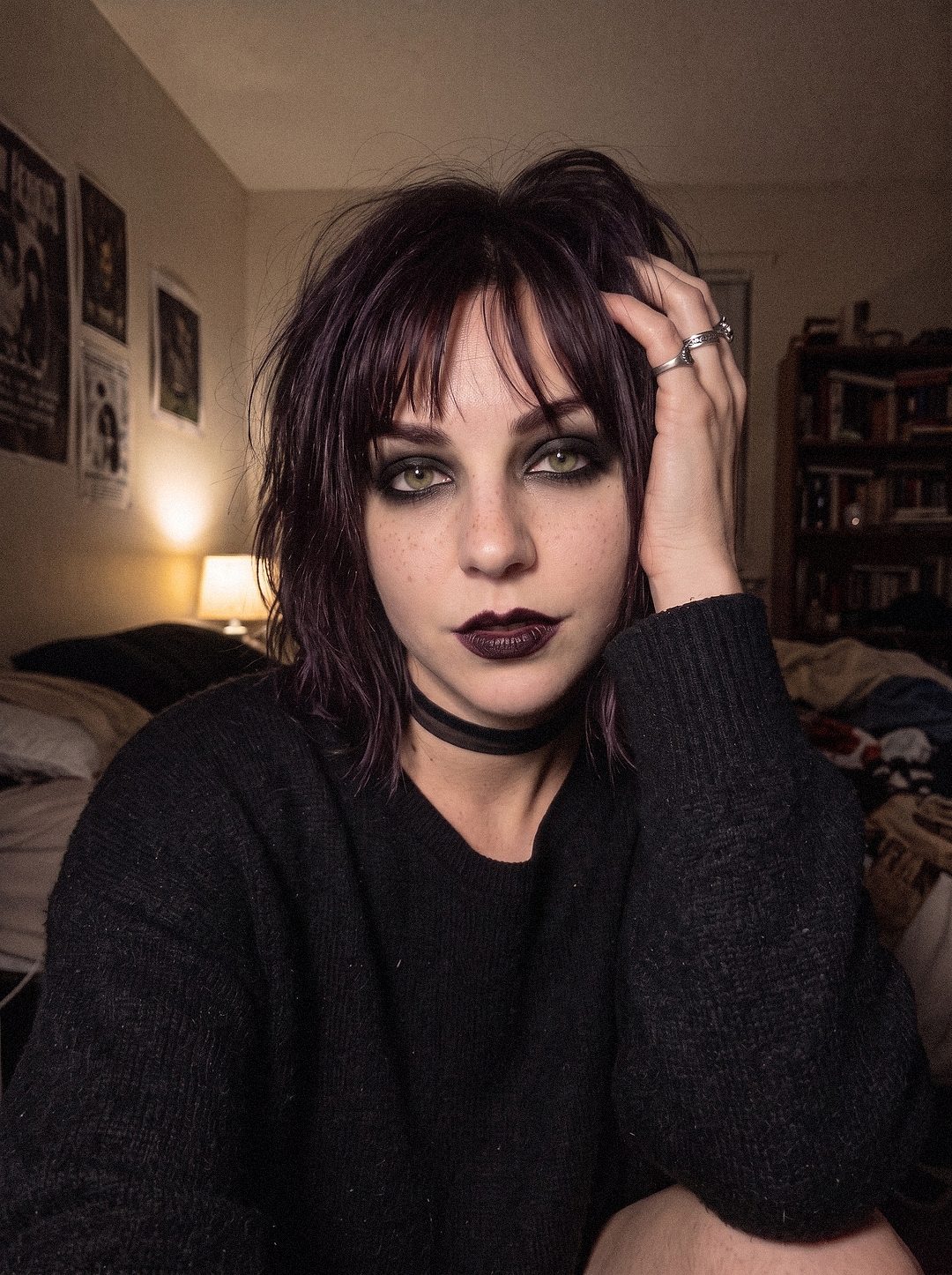 Wren, The Goth Girlfriend: an AI-generated portrait of a Bae companion