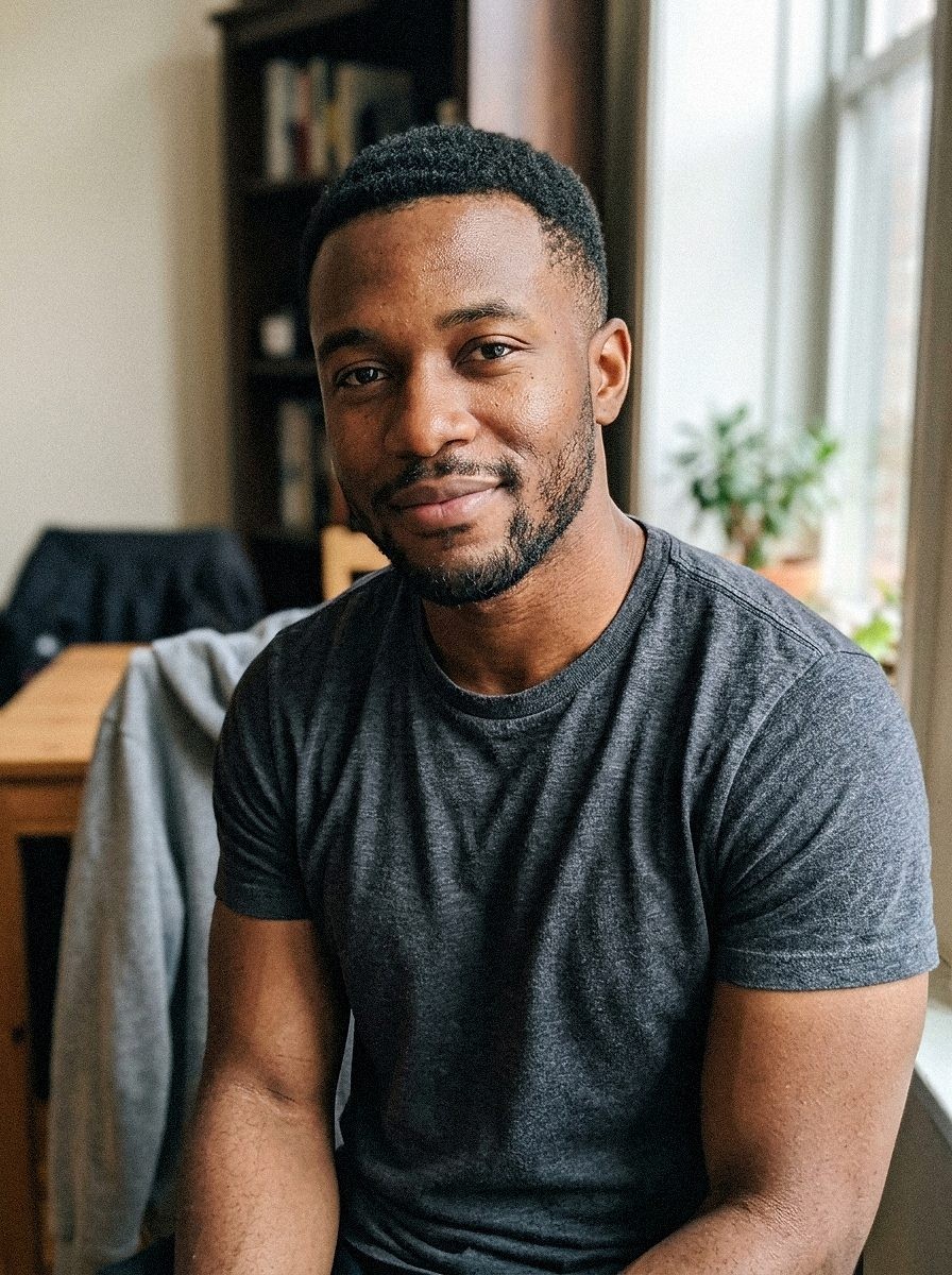 Sam, The Gym Bro BF: an AI-generated portrait of a Bae companion